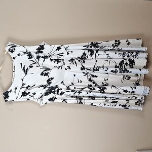 Grace Karin Black and White Floral Dress